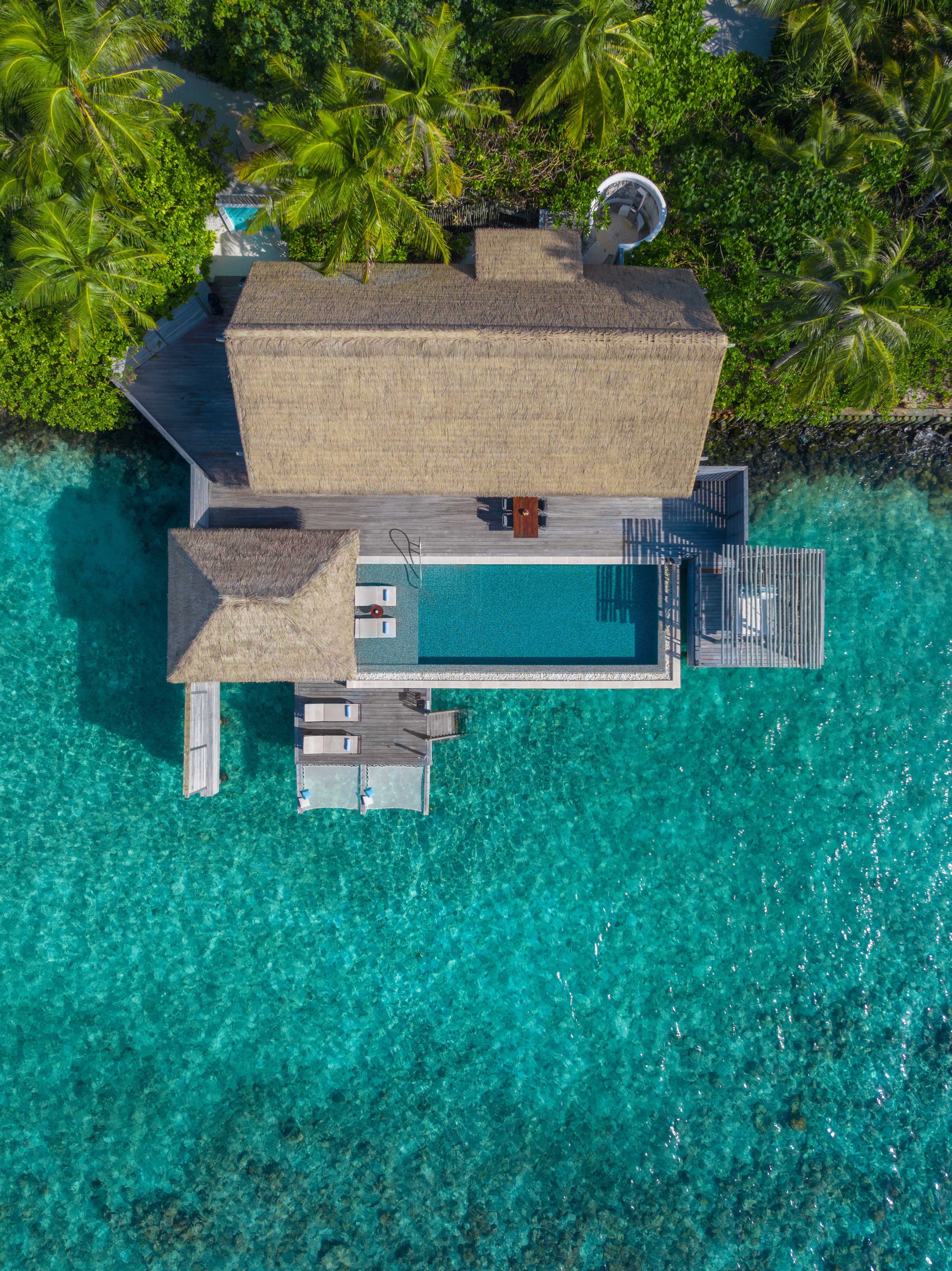 Waldorf Astoria_King Reef Villa with Pool_Aerial Full View